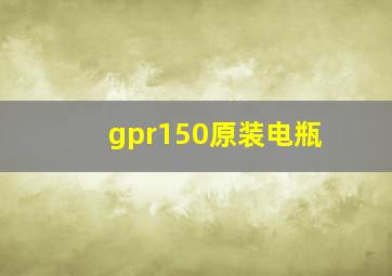 gpr150原装电瓶