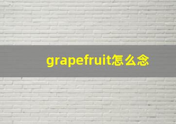 grapefruit怎么念