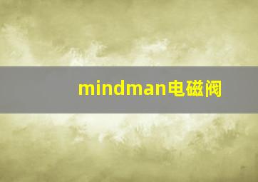 mindman电磁阀