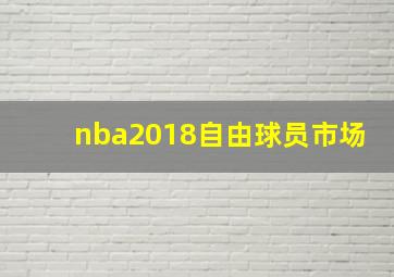 nba2018自由球员市场