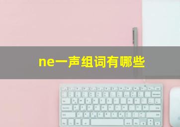 ne一声组词有哪些