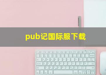 pub记国际服下载