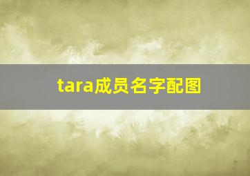 tara成员名字配图