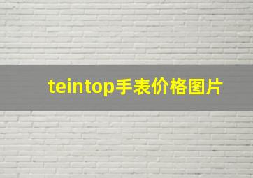 teintop手表价格图片