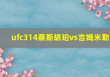 ufc314蔡斯胡珀vs吉姆米勒