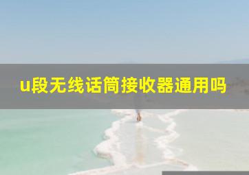 u段无线话筒接收器通用吗