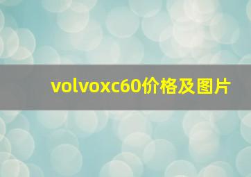 volvoxc60价格及图片