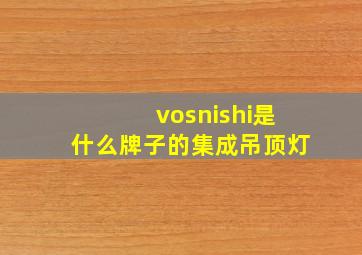 vosnishi是什么牌子的集成吊顶灯