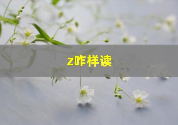 z咋样读