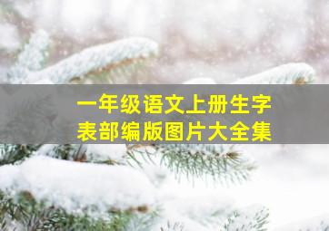 一年级语文上册生字表部编版图片大全集