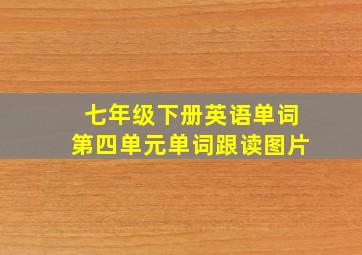 七年级下册英语单词第四单元单词跟读图片