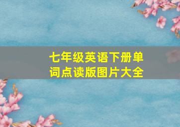 七年级英语下册单词点读版图片大全