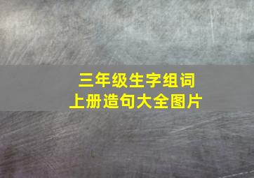 三年级生字组词上册造句大全图片