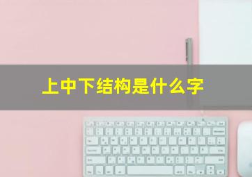 上中下结构是什么字