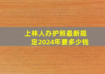 上林人办护照最新规定2024年要多少钱