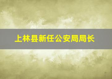 上林县新任公安局局长