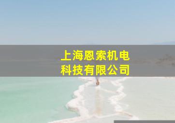 上海恩索机电科技有限公司