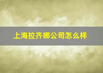 上海拉齐娜公司怎么样