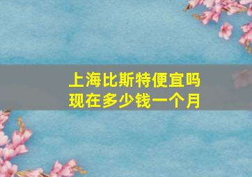 上海比斯特便宜吗现在多少钱一个月