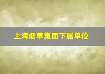 上海烟草集团下属单位