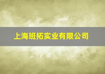 上海班拓实业有限公司