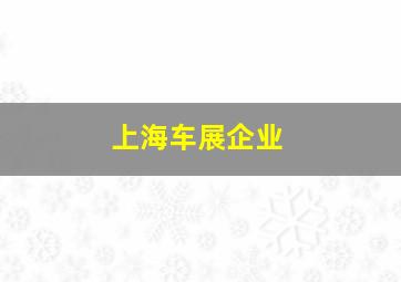 上海车展企业