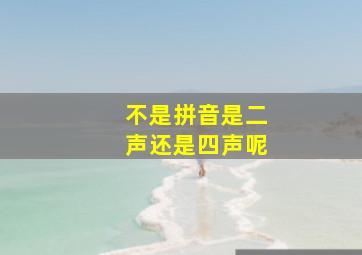 不是拼音是二声还是四声呢