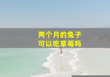 两个月的兔子可以吃草莓吗