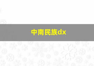 中南民族dx