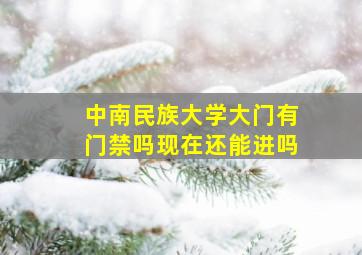 中南民族大学大门有门禁吗现在还能进吗