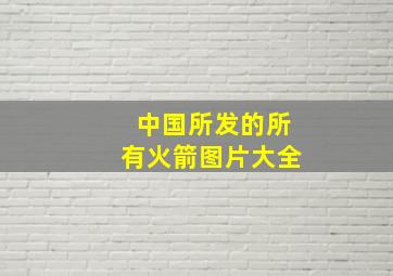 中国所发的所有火箭图片大全