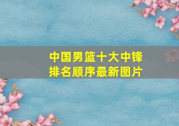 中国男篮十大中锋排名顺序最新图片