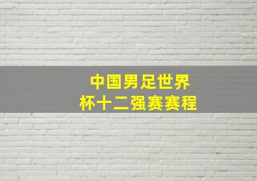 中国男足世界杯十二强赛赛程