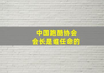 中国跑酷协会会长是谁任命的