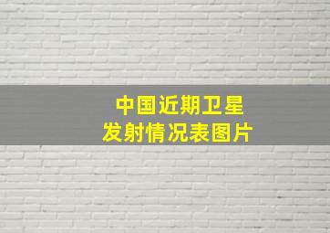 中国近期卫星发射情况表图片