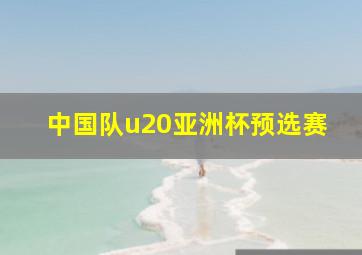 中国队u20亚洲杯预选赛