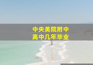 中央美院附中高中几年毕业