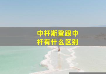 中杆斯登跟中杆有什么区别