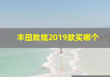 丰田致炫2019款买哪个