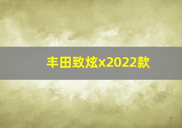 丰田致炫x2022款