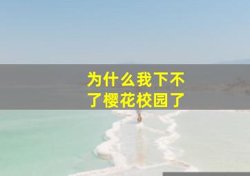 为什么我下不了樱花校园了