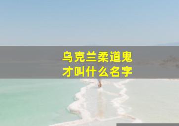 乌克兰柔道鬼才叫什么名字