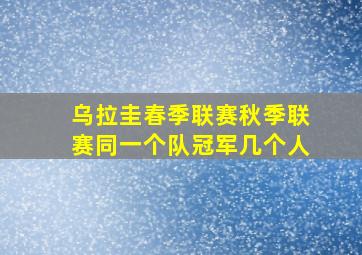 乌拉圭春季联赛秋季联赛同一个队冠军几个人