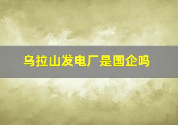 乌拉山发电厂是国企吗