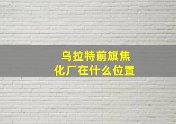 乌拉特前旗焦化厂在什么位置