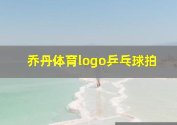 乔丹体育logo乒乓球拍