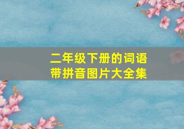 二年级下册的词语带拼音图片大全集