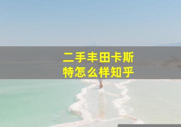 二手丰田卡斯特怎么样知乎