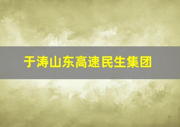 于涛山东高速民生集团