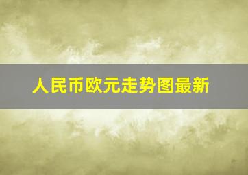 人民币欧元走势图最新